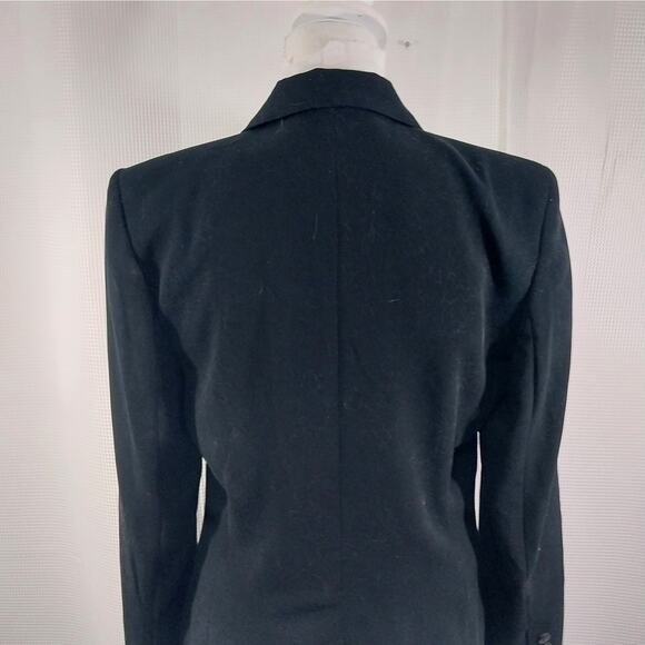 EXPRESS! GORGEOUS TAILORED, FITTED BLACK MICROFIBER DRESS JACKET, BLAZER! SZ 7/8 - Picture 8 of 13